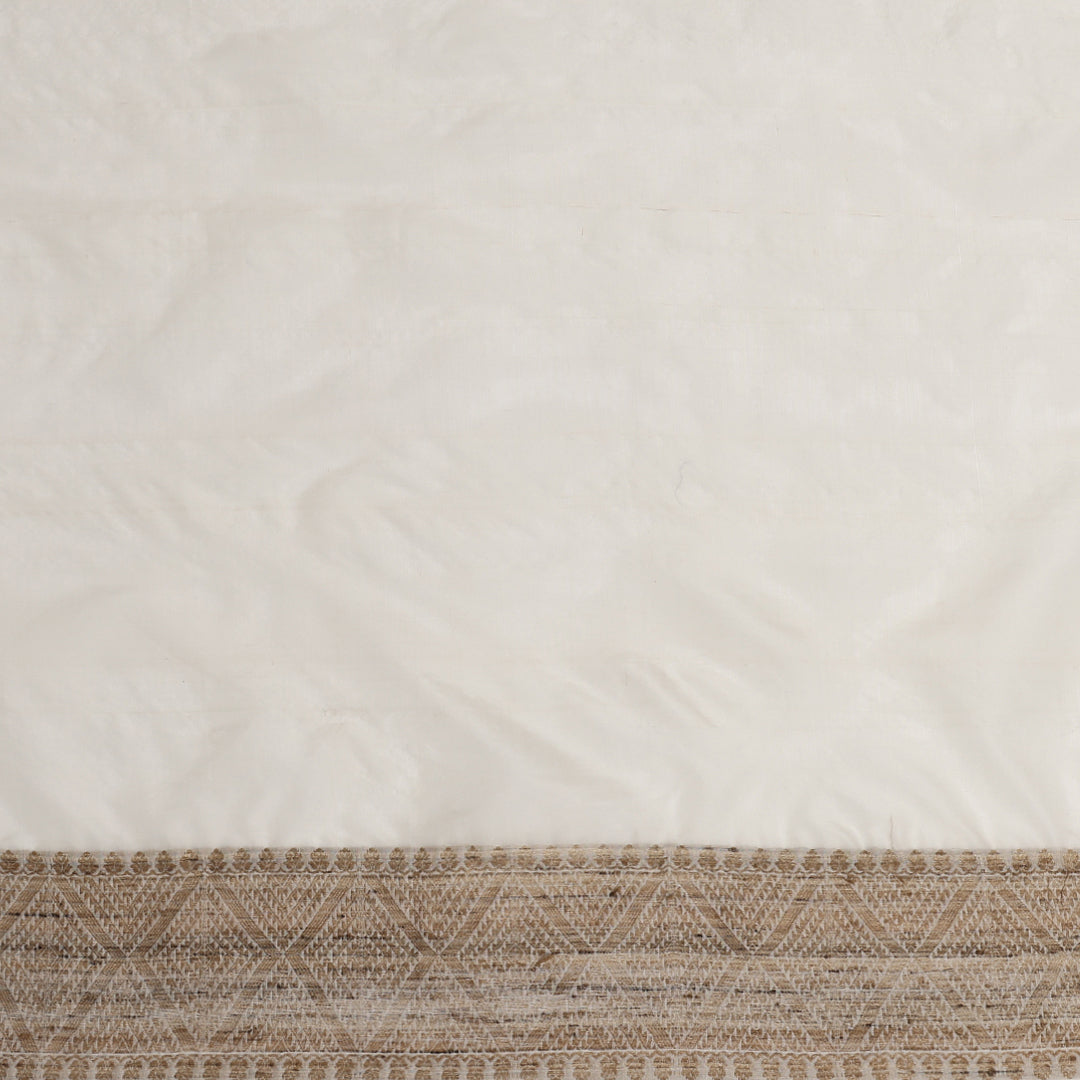 Ivory kesapaat silk saree
