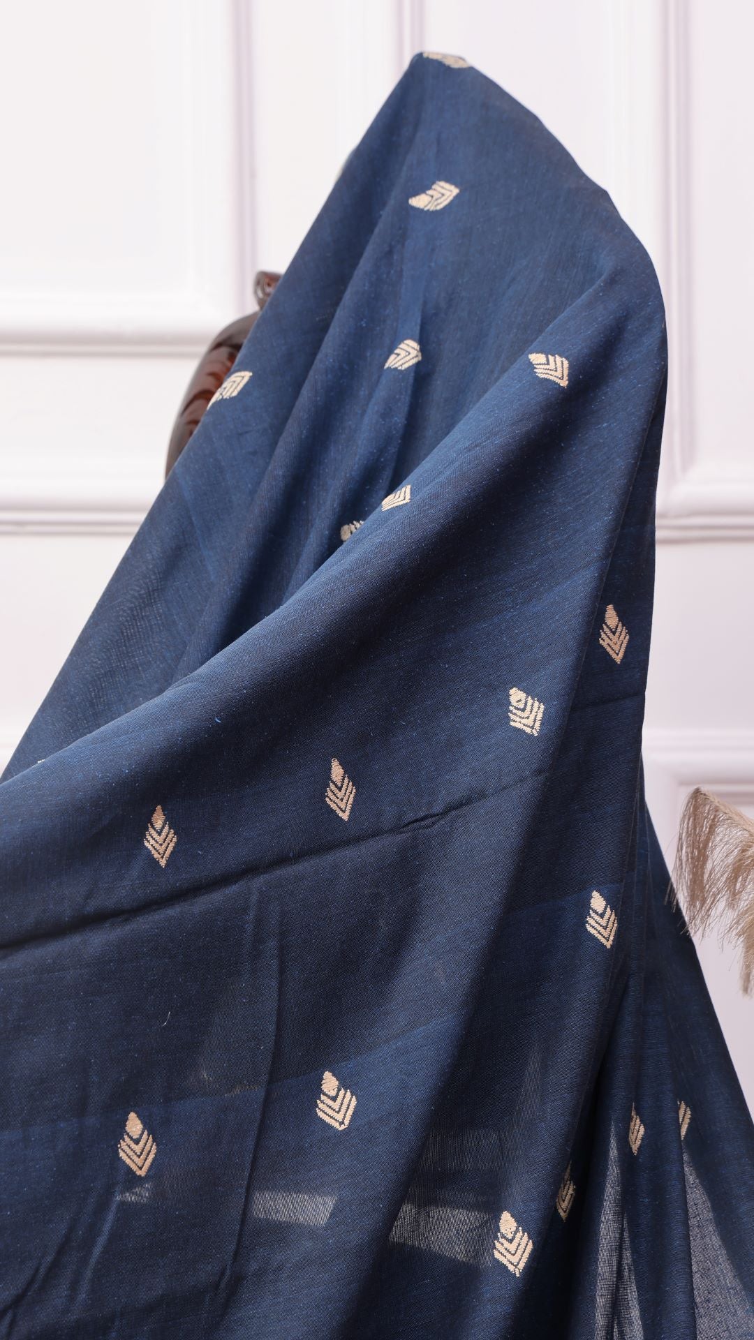 Bohniman Indigo Eri cotton saree