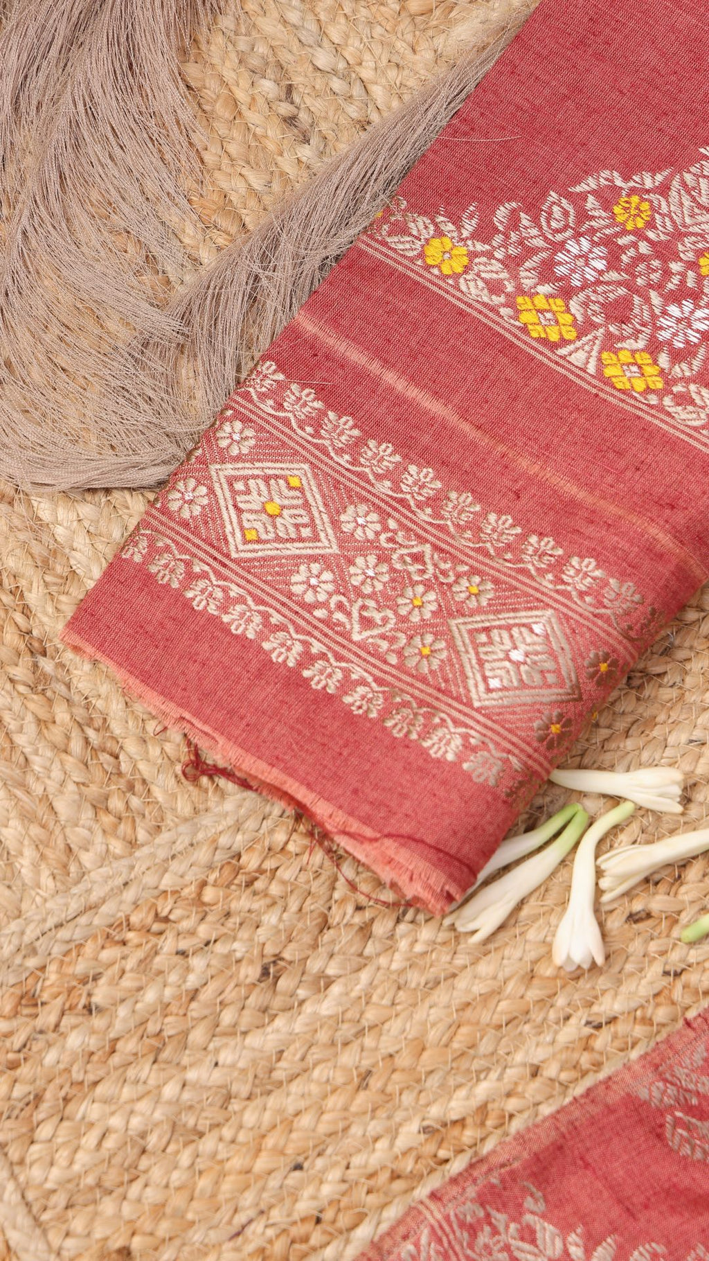 Yamuna Manjistha Eri silk saree