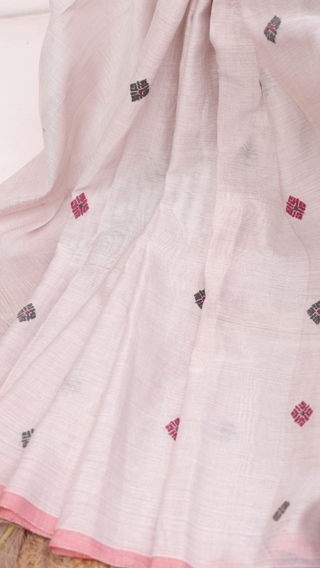 Lavender Cotton silk saree