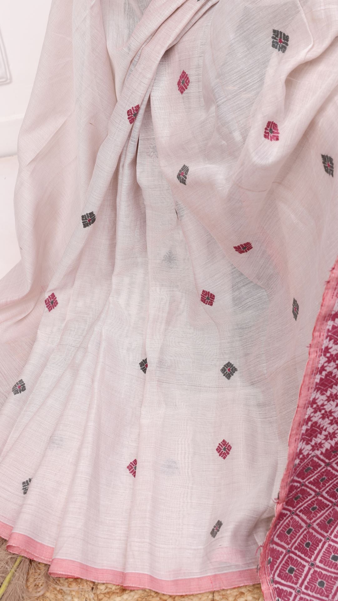 Lavender Cotton silk saree
