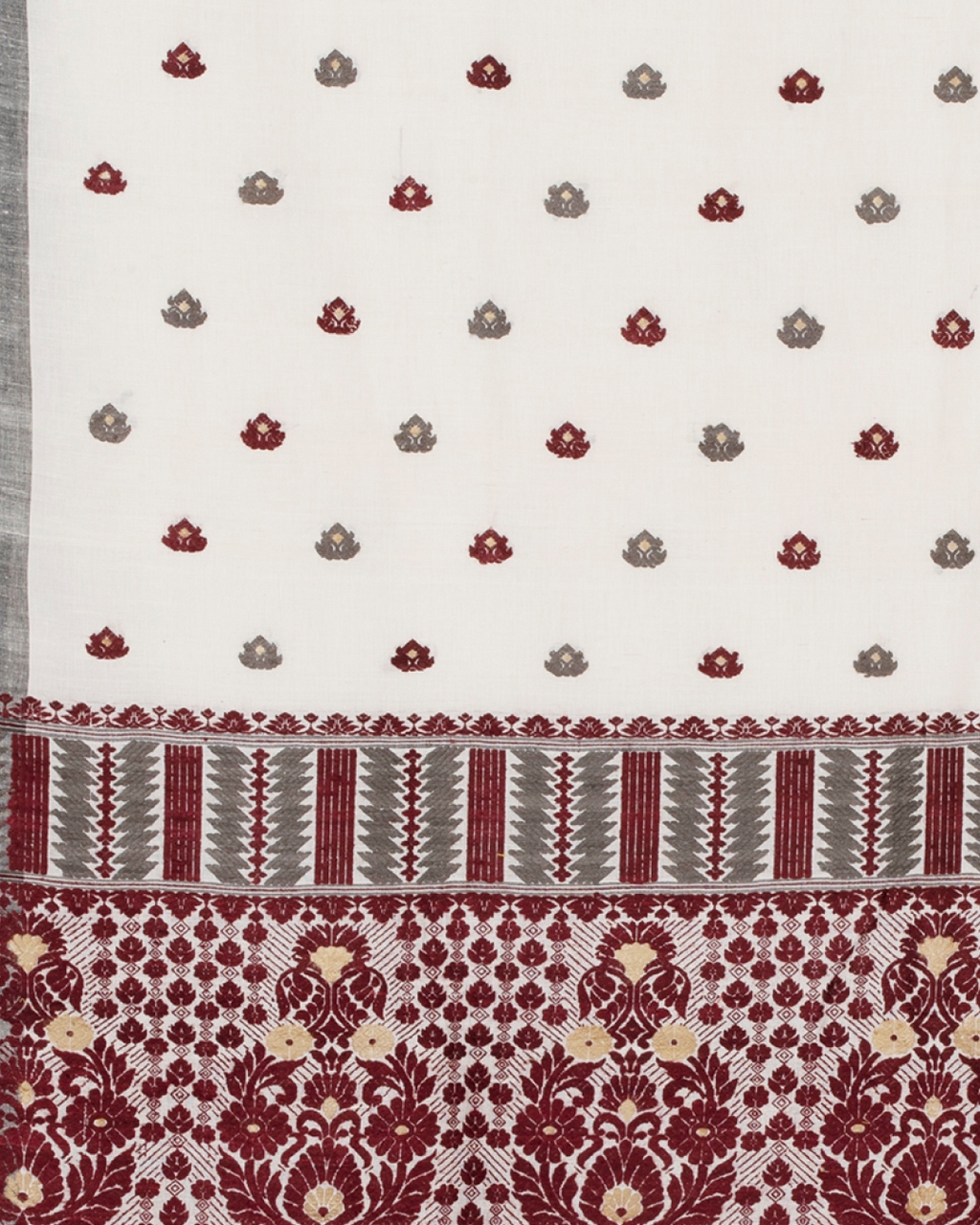 Annie Ivory cotton silk saree