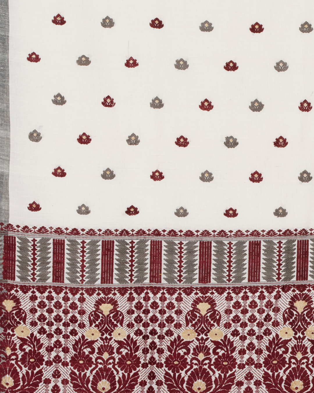 Annie Ivory cotton silk saree