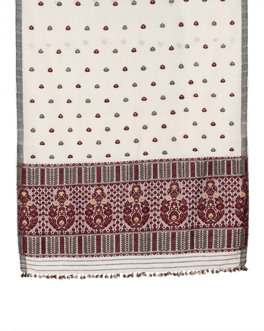 Annie Ivory cotton silk saree