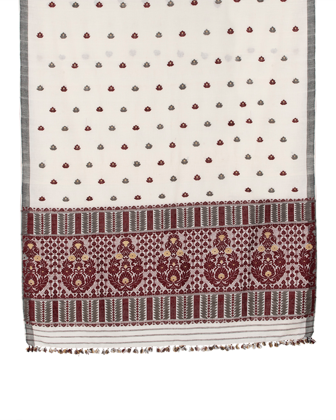 Annie Ivory cotton silk saree