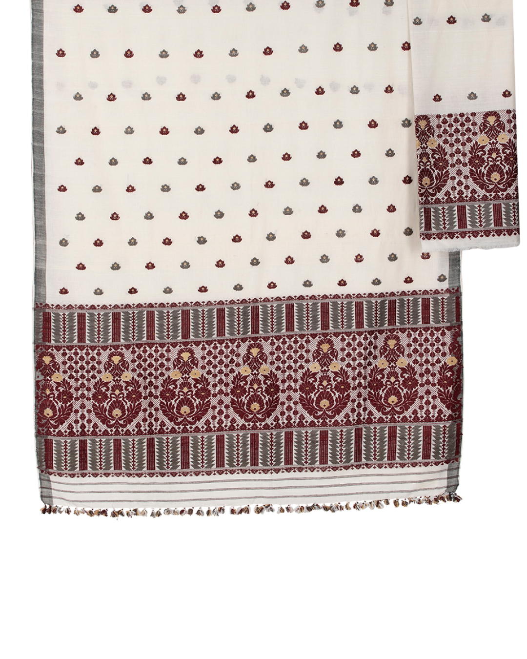 Annie Ivory cotton silk saree