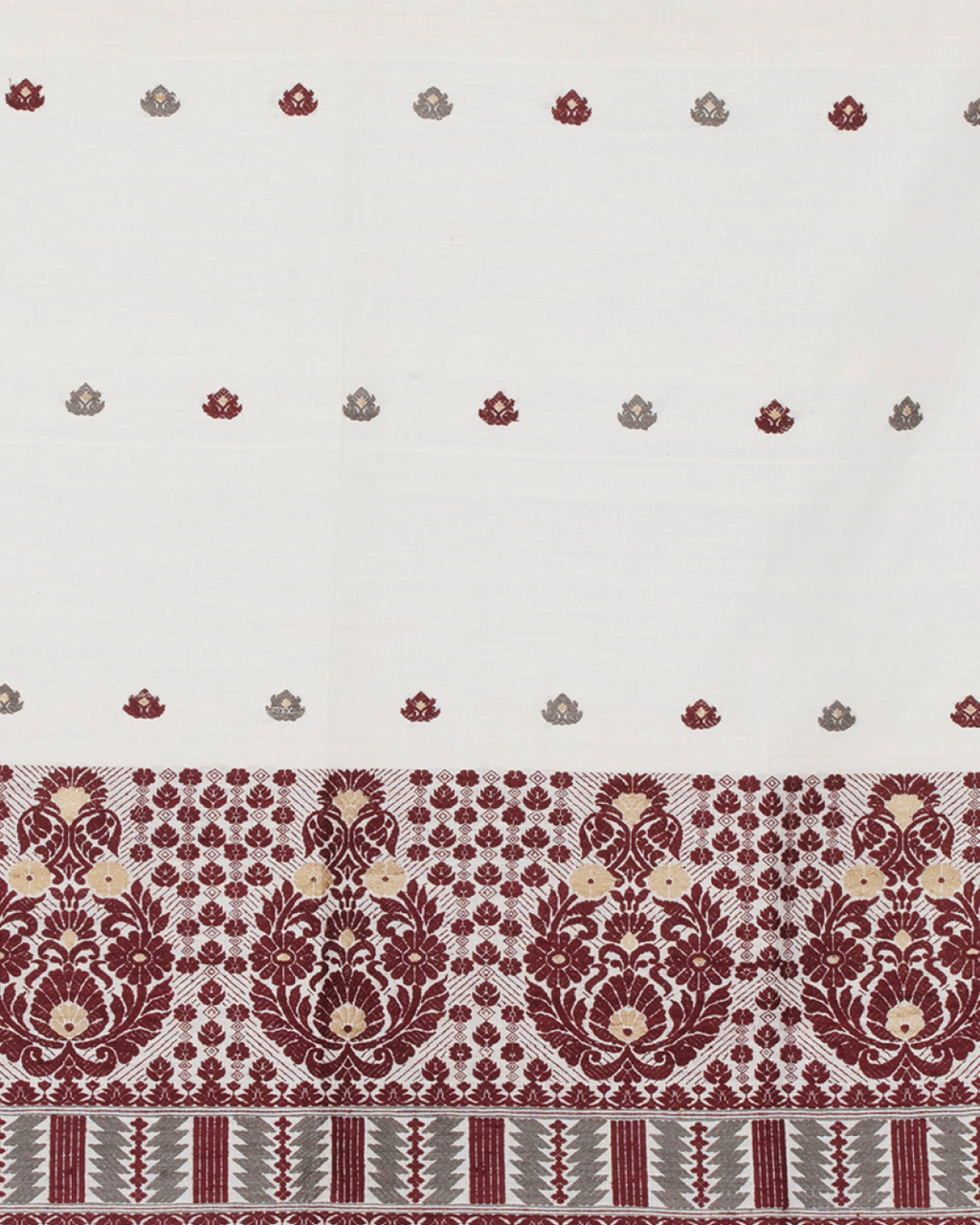 Annie Ivory cotton silk saree