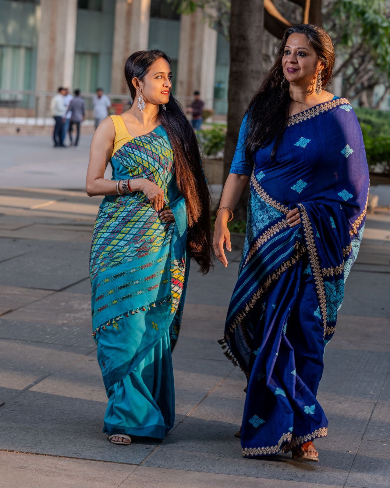 Sky blue cotton Grace Gero saree