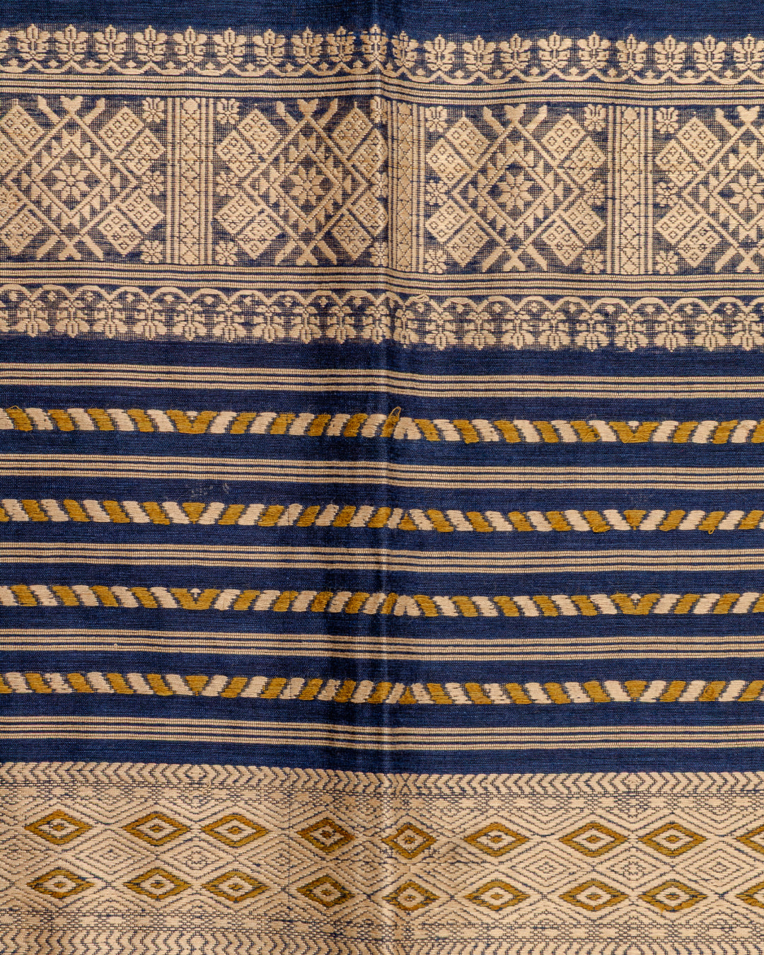 Indira indigo Eri nuni silk saree