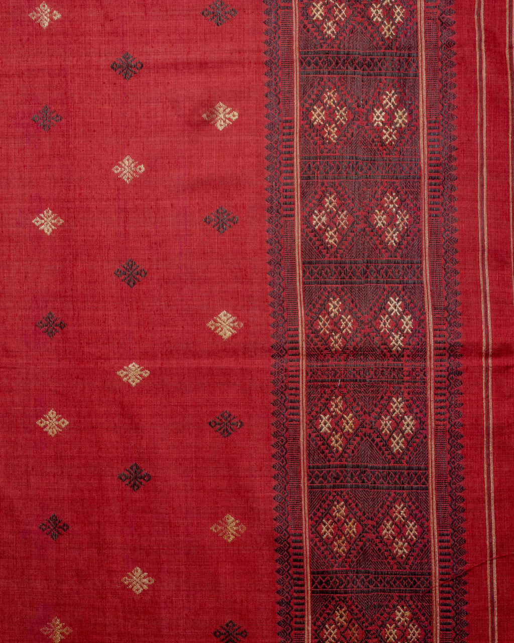 Pushpa coral Eri silk Mekhela sador
