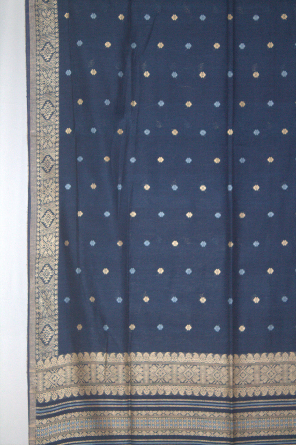 Indira indigo Eri nuni silk saree