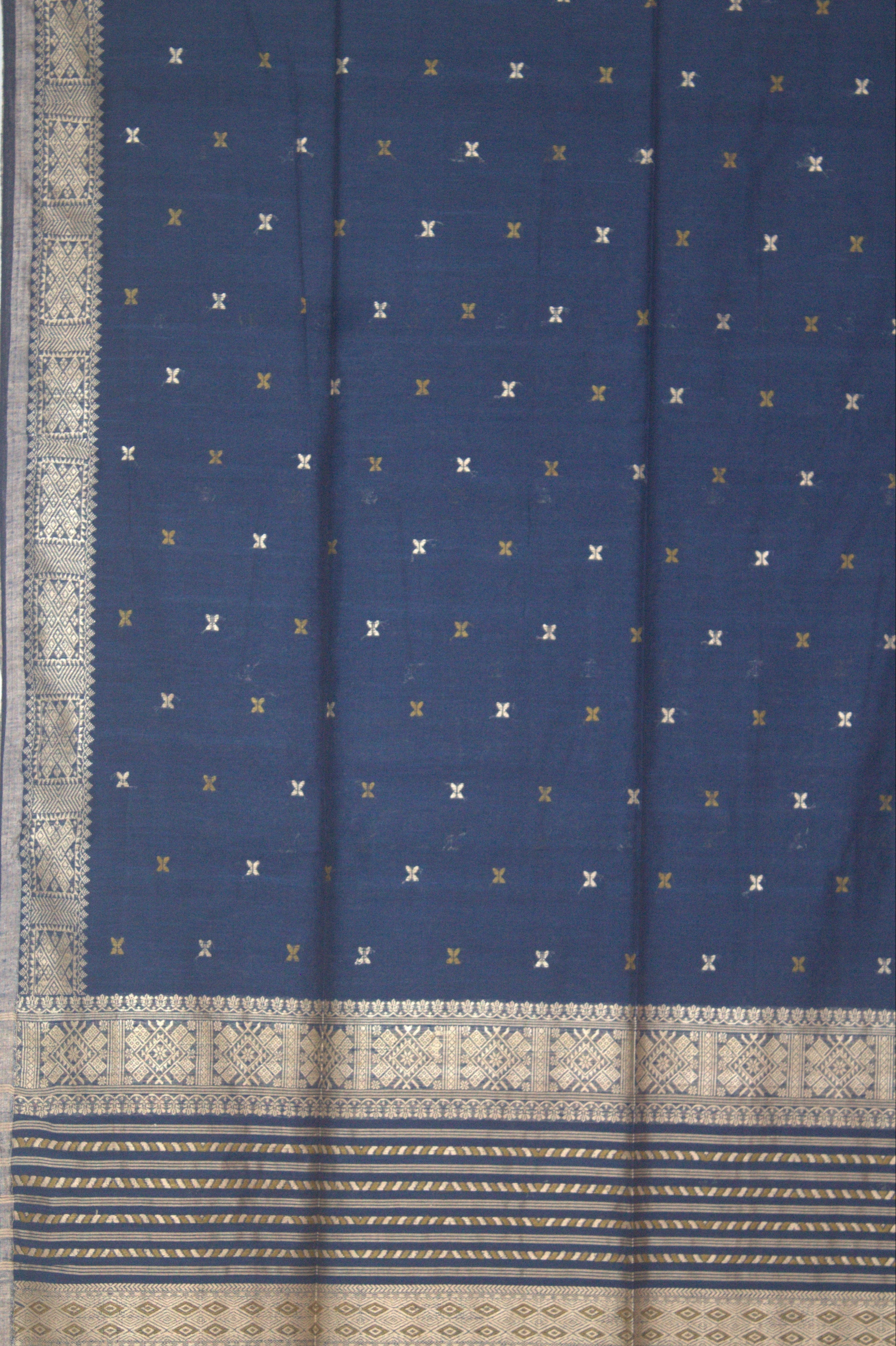 Chennama indigo Eri Nuni silk saree