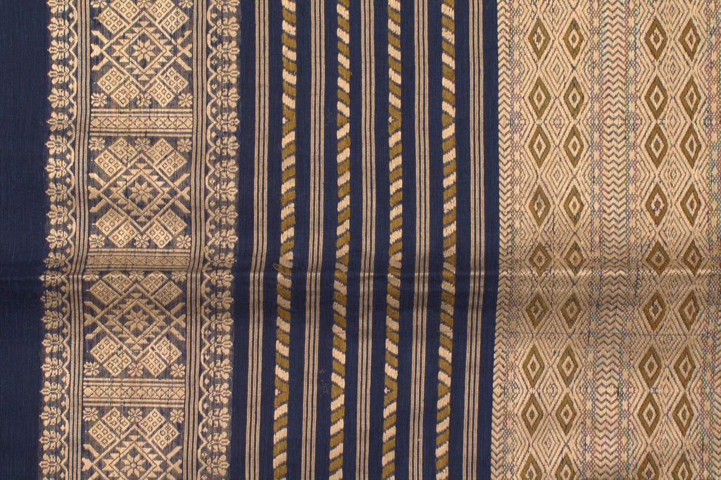 Chennama indigo Eri Nuni silk saree