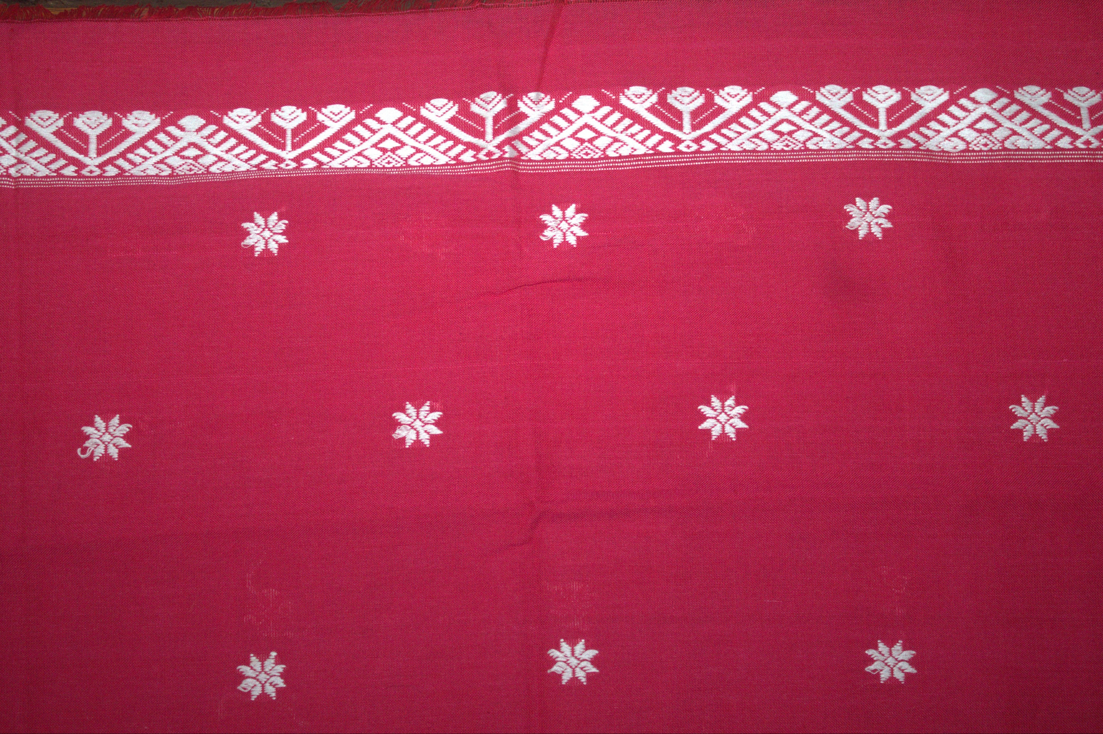 Pritilata pink Chhaya fine cotton saree