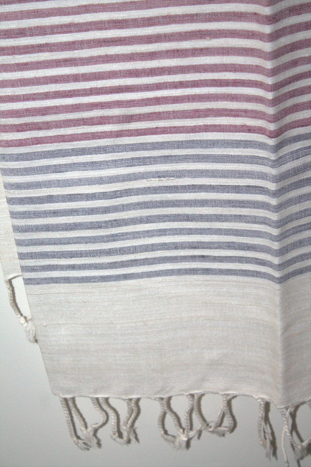 Ivory Eri stole with lac dyed eri