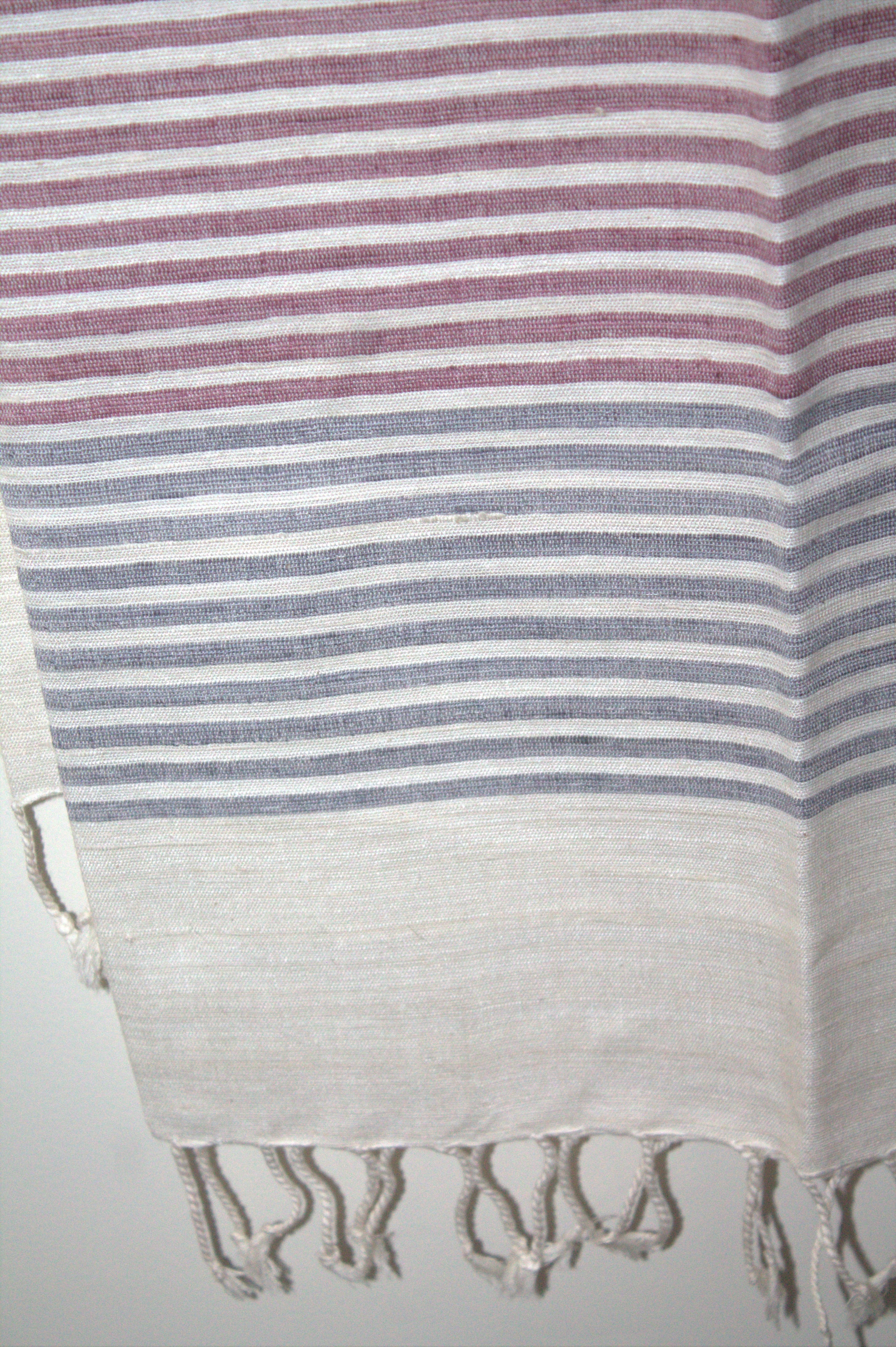 Ivory Eri stole with lac dyed eri