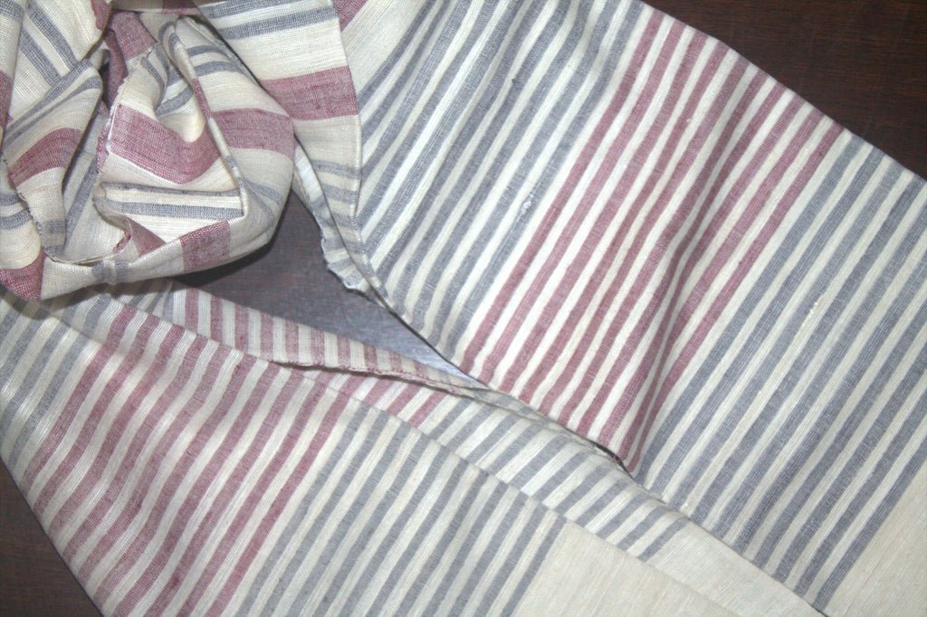 Ivory Eri stole with lac dyed eri