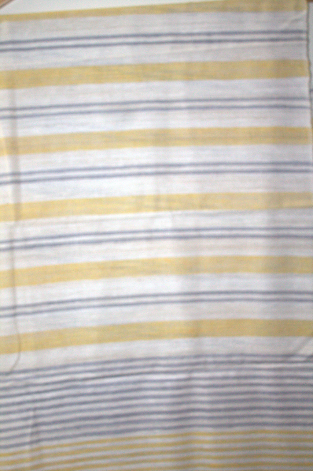 Ivory Eri stole with turmeric dyed eri