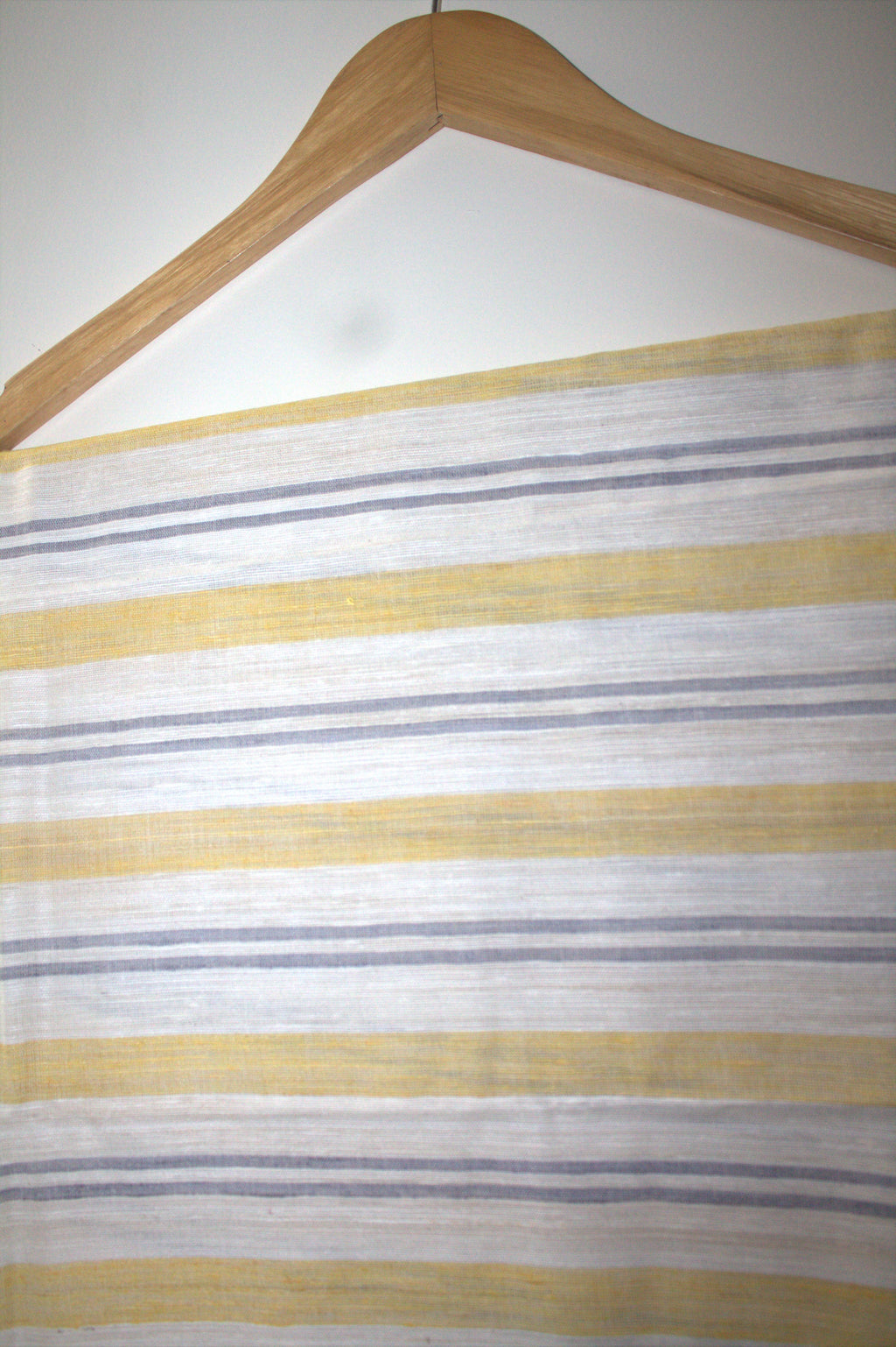 Ivory Eri stole with turmeric dyed eri