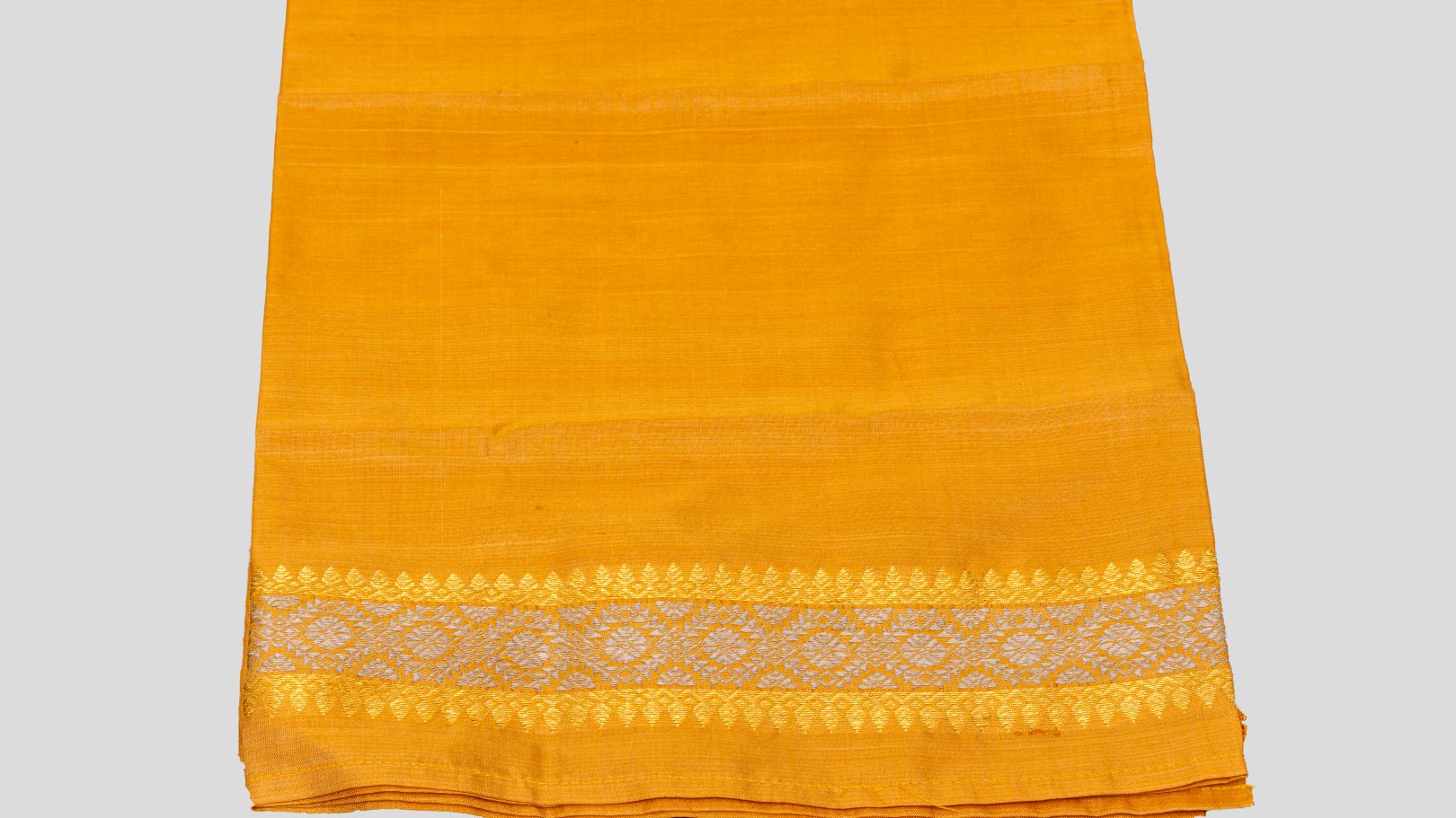 Naturally dyed Mulberry silk mekhela sador