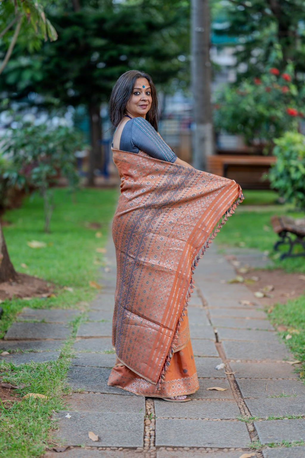 Aruna naturally dyed Eri saree